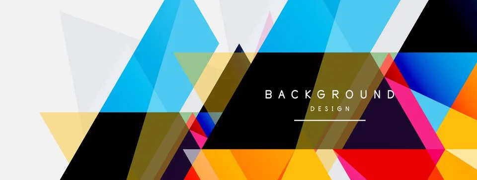 Mosaic triangles geometric background. Techno or business concept, pattern for イラスト素材
