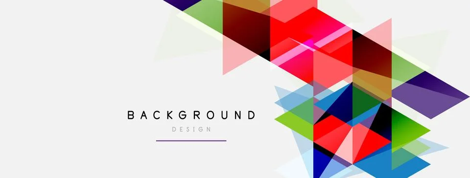Mosaic triangles geometric background. Techno or business concept, pattern for イラスト素材