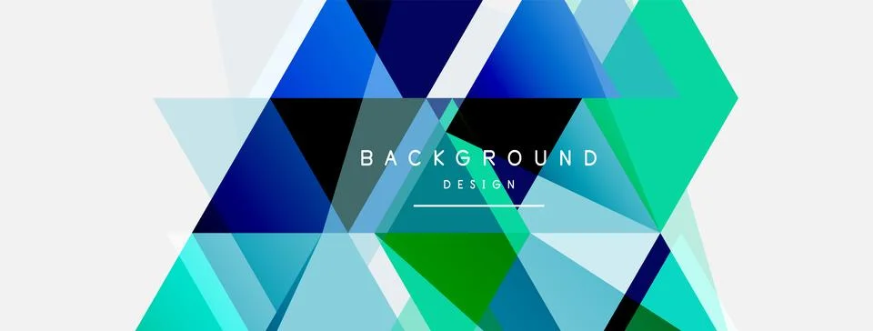 Mosaic triangles geometric background. Techno or business concept, pattern for イラスト素材
