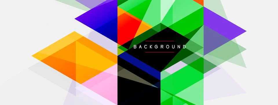 Mosaic triangles geometric background. Techno or business concept, pattern for イラスト素材