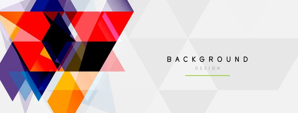 Mosaic triangles geometric background. Techno or business concept, pattern for イラスト素材
