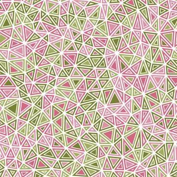 Mosaic triangles shapes background. Small triangles size. Solid shapes in f.. Stock Illustration