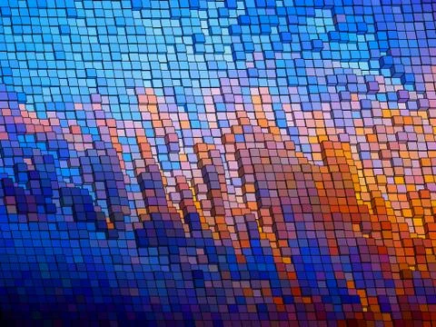Mosaic vector background. EPS 8 Stock Illustration
