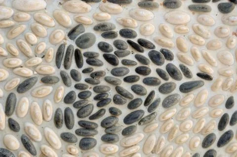 Mosaic of a vine leaf with white and black Stock Photos