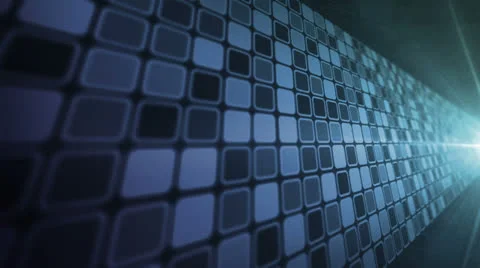 Mosaic Wall Blue Stock Footage 26052367