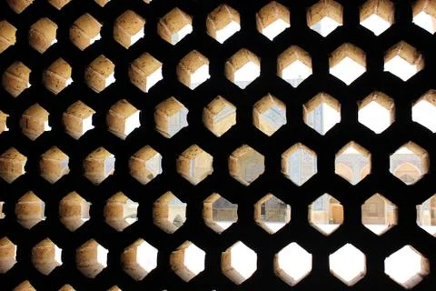 Mosaic wall in mosque Stock Photos