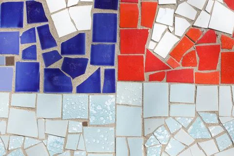 Mosaic wall Stock Photos