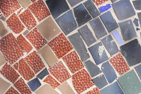 Mosaic wall Stock Photos