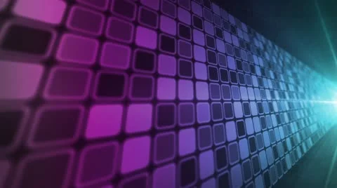 Mosaic Wall Purple Blue Stock Footage 12015266