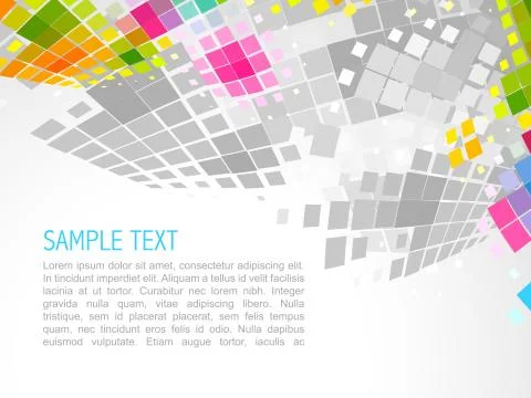 Mosaic wave background Illustrazione stock