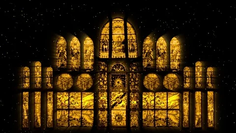 Mosaic Windows Motion Background VJ Loops Stock-Footage 74360514