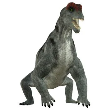 Moschops dinosaur, white background. Stock Illustration