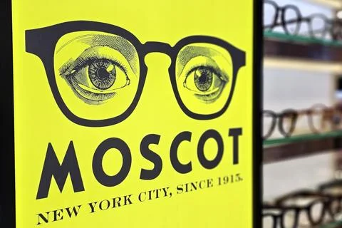 Moscot sign. Stock Photos