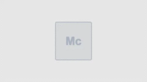 Moscovium Mc Periodic Table Element Tile Clean No Text Animation Video Overlay A 動画素材 339359250