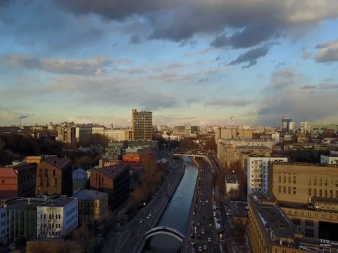 Moscow aerial view Stock Footage 76883272