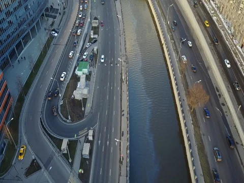Moscow aerial view Vídeo Stock 76883489