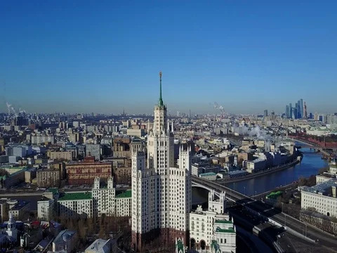 Moscow aerial view Stock Footage 76913432
