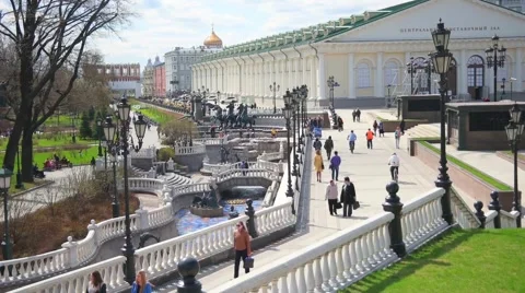Moscow. Alexander Garden Stock Footage 62707357