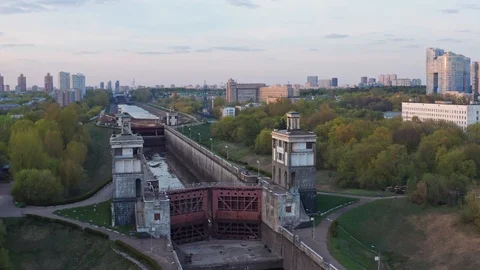 Moscow Canal Stock Footage 118217803