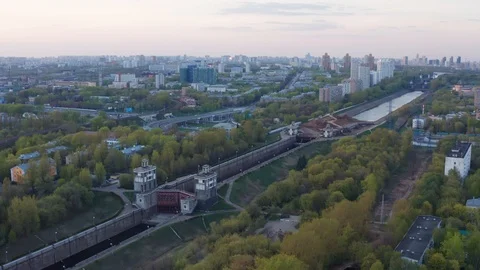 Moscow Canal Stock Footage 118217943