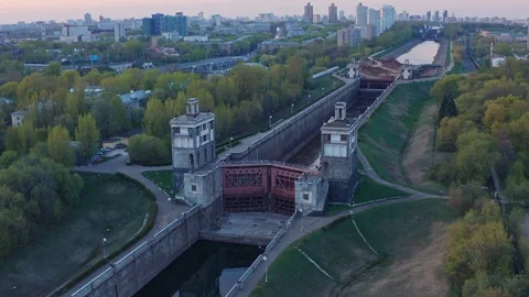 Moscow Canal Stock Footage 118374668