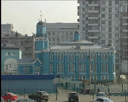 Moscow Cathedral Mosque Stock Footage 1067037