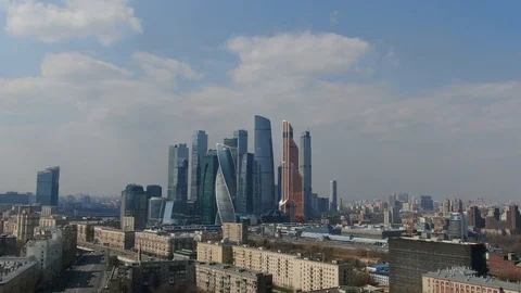 Moscow-city 1 Stock Footage