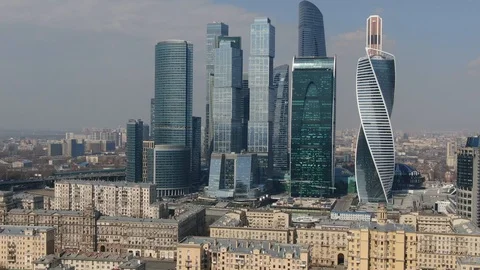 Moscow-city 2 Stock Footage