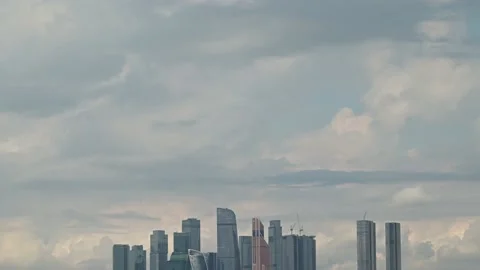 Moscow City complex Stock Footage 218621221