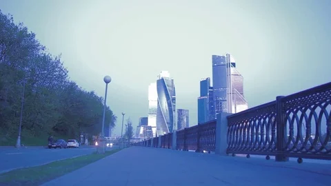 Moscow city Stock Footage