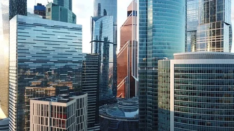 Moscow city Stock Footage 92143159