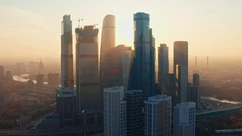 Moscow City Stock Footage 118215313