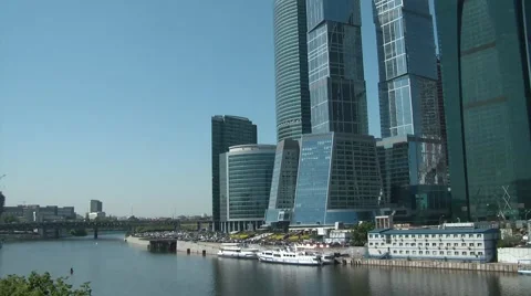 Moscow City Timelapse 스톡 동영상 6182149