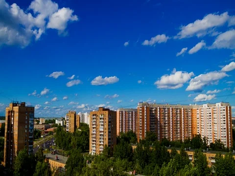 Moscow city, timelapse Video stock 77170672
