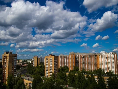 Moscow city, timelapse Stock Footage 77170718