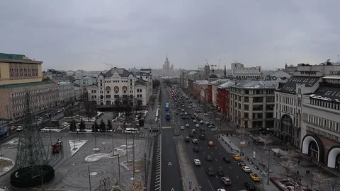 Moscow city view Stock Footage 124141866