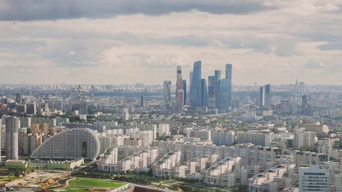 Moscow cityscape Stock Footage 80928881