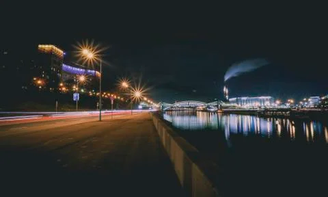 Moscow cityscape Stock Photos