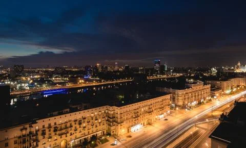 Moscow cityscape Stock Photos