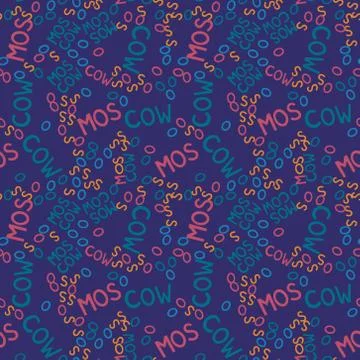 Moscow creative pattern Stock Illustration