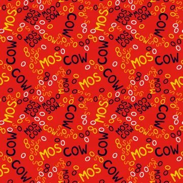 Moscow creative pattern Stock Illustration