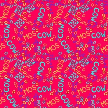 Moscow creative pattern Stock Illustration