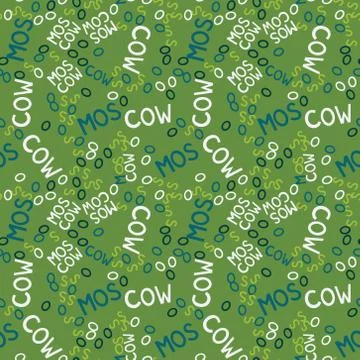 Moscow creative pattern Stock Illustration