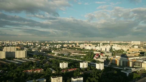 Moscow Day to Night 스톡 동영상 77726727