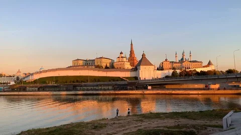 Moscow day time time view by the river, tc01 動画素材 120608156
