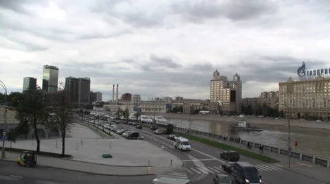 Moscow downtown 스톡 동영상 30735474