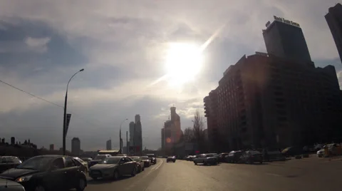 Moscow Driving Time-Lapse 5 Stock Footage 35693756