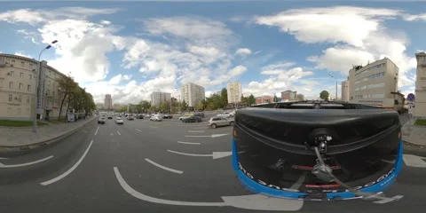 Moscow electric buses run throughout the city. Stock Footage 246972963