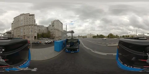 Moscow electrobus-01 Stock Footage 246670534