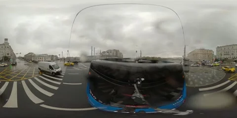 Moscow electrobus Stock Footage 247120129